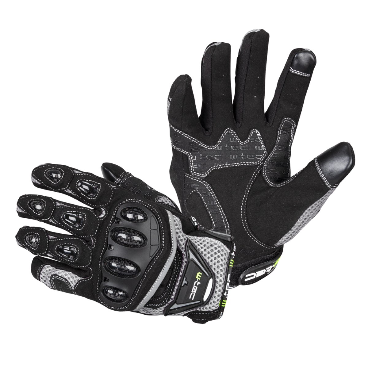 Moto rukavice W-TEC Upgear - Veľkosť: XL | Farba: Sivá · záber 1