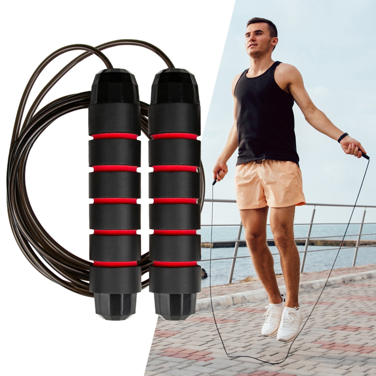 Švihadlo inSPORTline Jumpstrip · záber 1