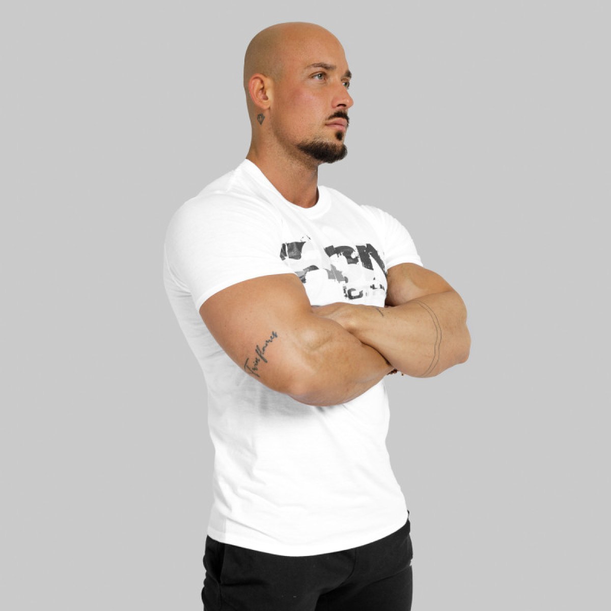 UltraSoft tričko Iron Camo Style, biele · záber 4