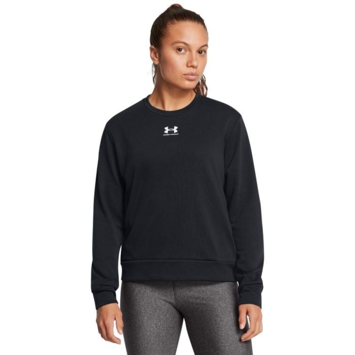 Under Armour Dámska mikina Rival Terry Crew Black LL · záber 1