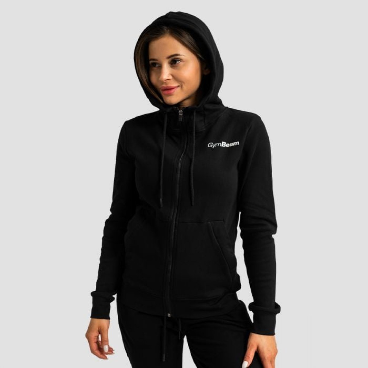 GymBeam Dámska mikina so zipsom Limitless Black XXLXXL · záber 1