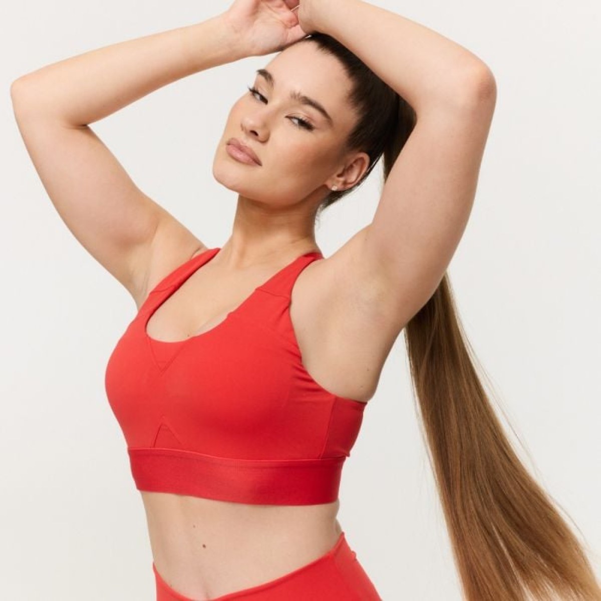 GymBeam Športová podprsenka Limitless Hot Red LL · záber 1