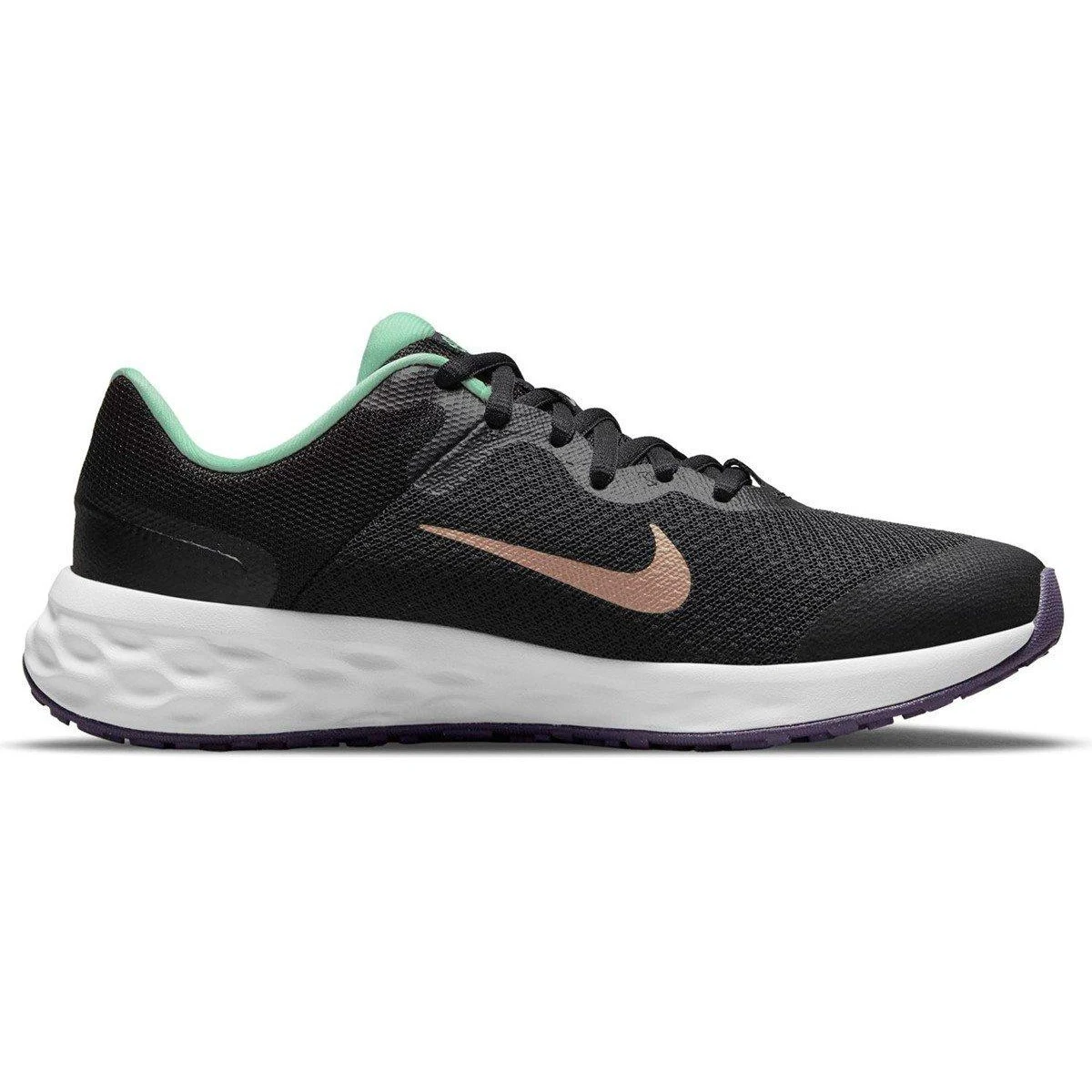 Nike Revolution 6 Road Older Kids - Veľkosť: 38 | Farba: Čierna · záber 2
