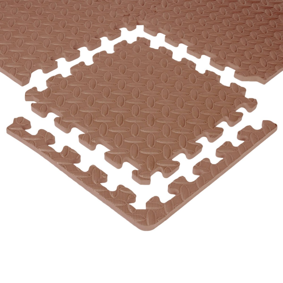 Puzzle podložka inSPORTline Famkin (12 dielov, 18 okrajov) - Farba: Mocha mousse · záber 1