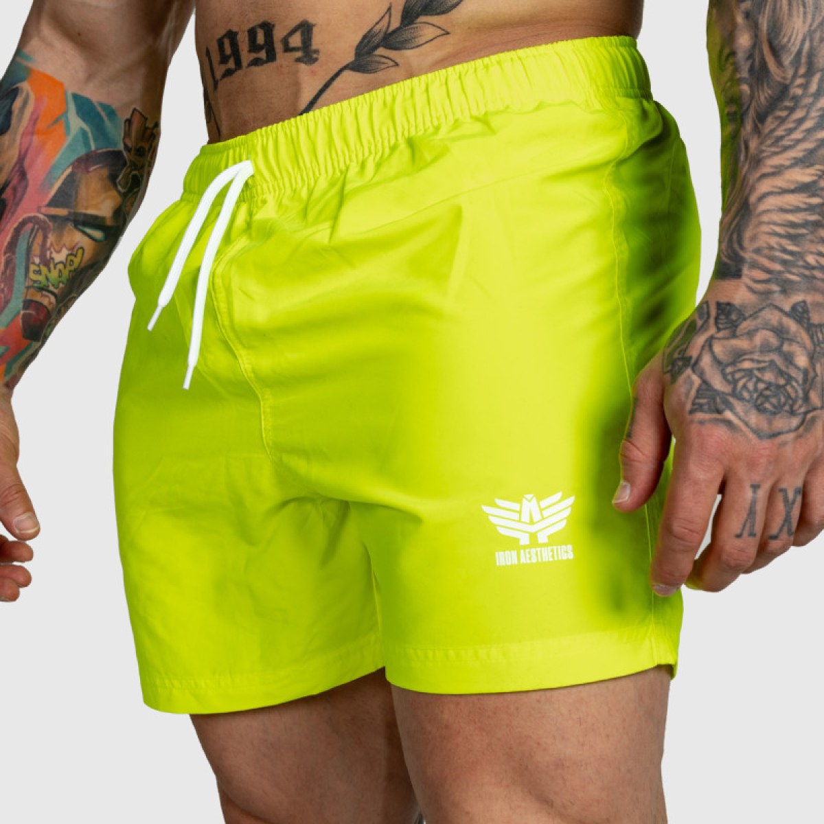 Pánske plavecké šortky Iron Aesthetics Sunshine, žlté · záber 2