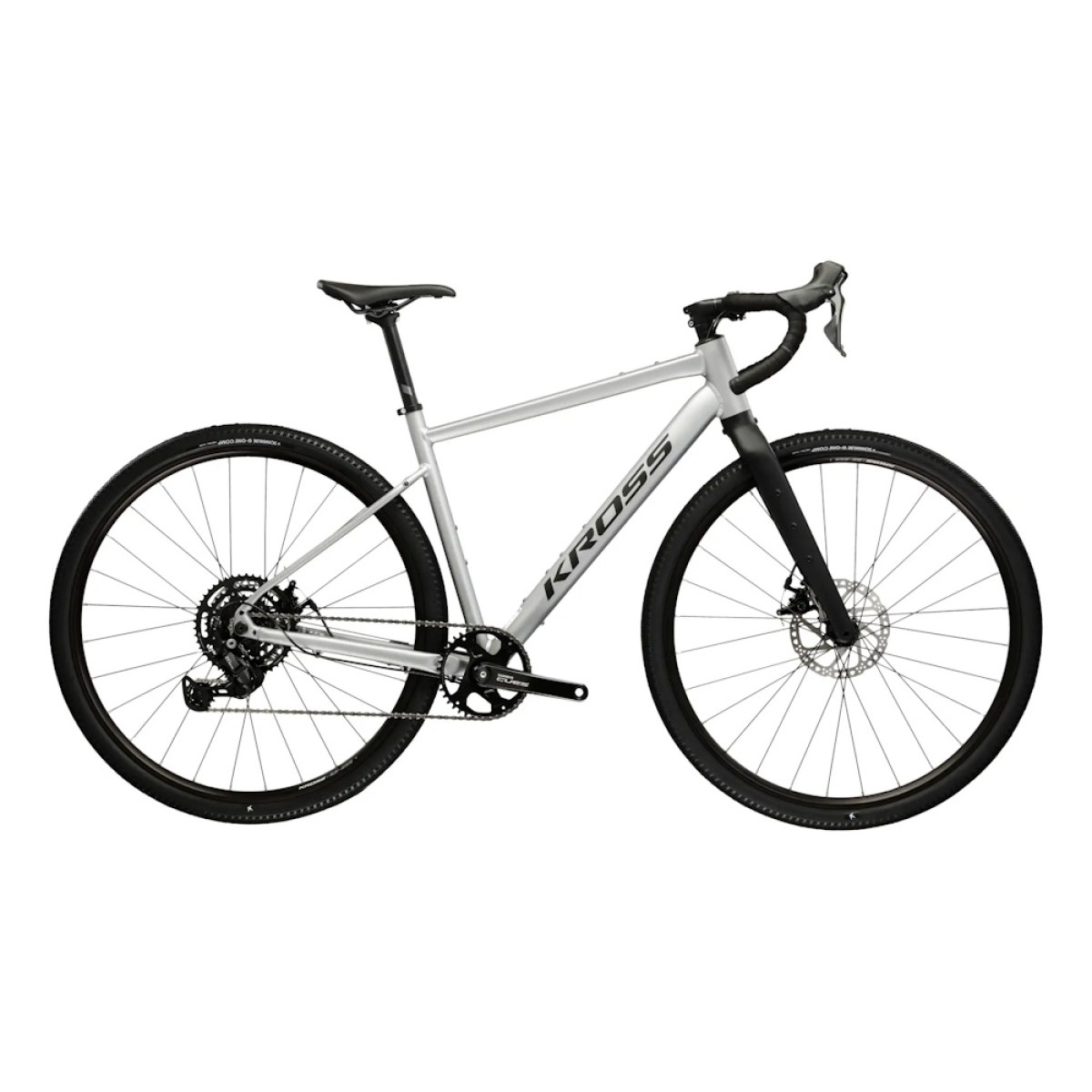 Kross Esker 1.0 28" - model 2026 šedá/grafitová/mat - L (20", 178-185 cm) · záber 1