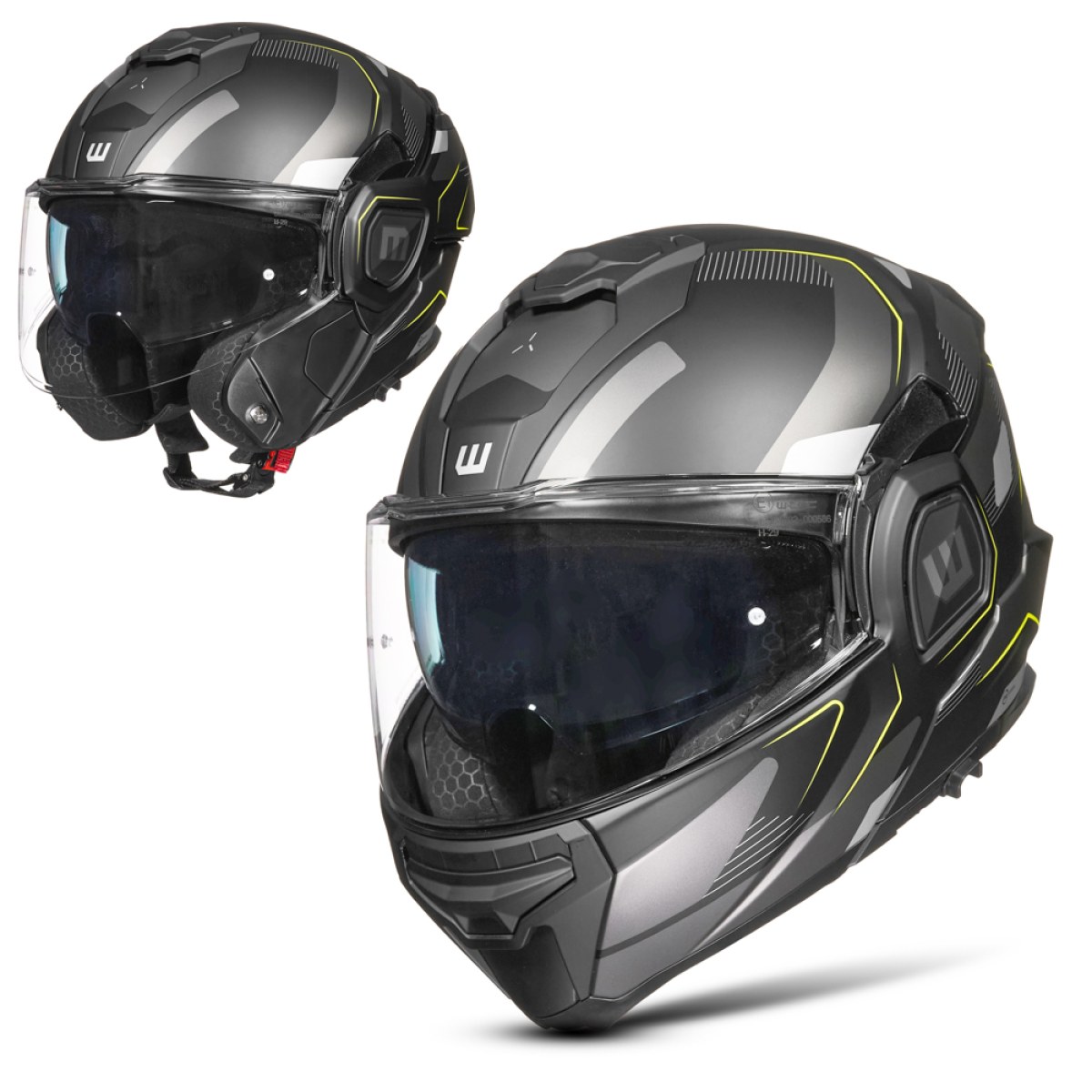 W-TEC Zoroz Matt Black-Fluo Yellow - XL (61-62) · záber 1