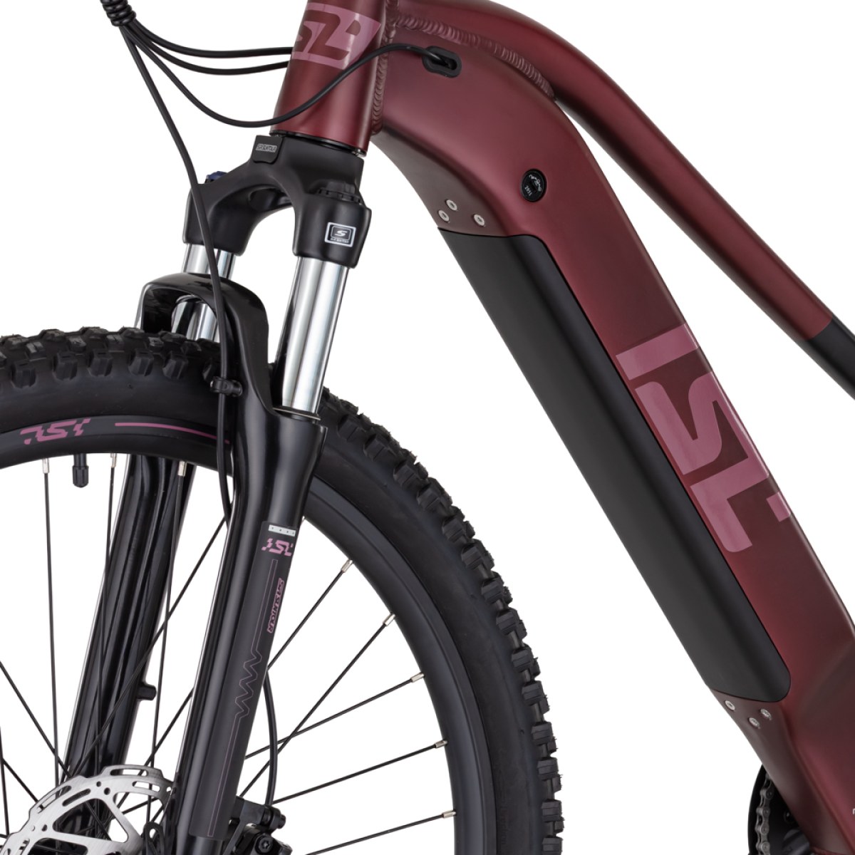 inSPORTline ISL Cleora 648 Wh 27,5" - model 2026 Velour Red - 18" (156-181 cm) · záber 4