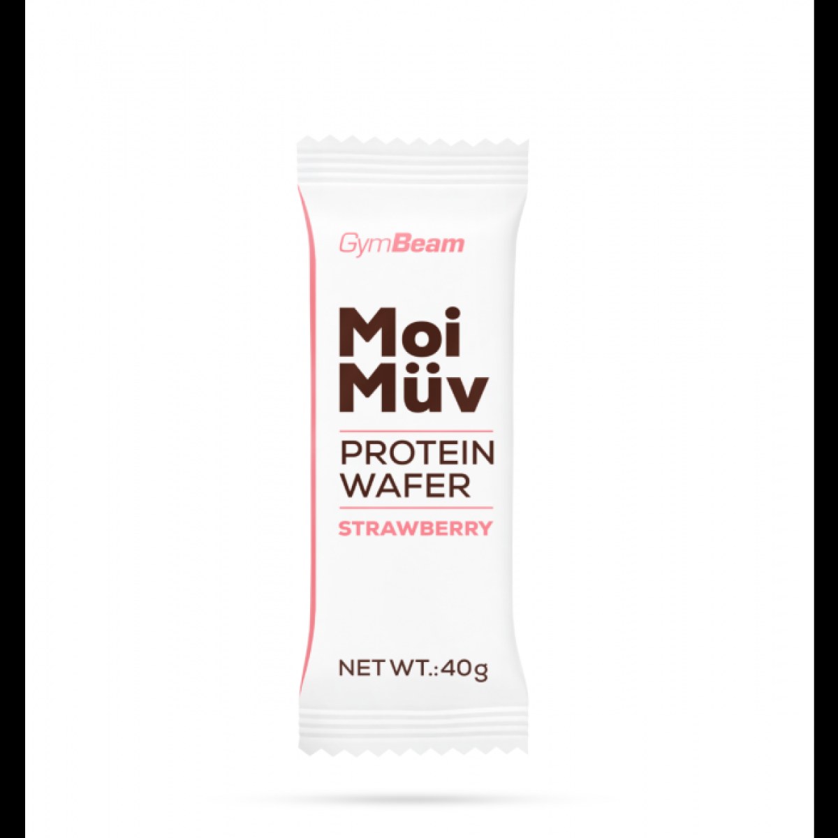 GymBeam MoiMüv Protein Wafer jahoda - Príchuť: Jahoda | Hmotnosť: 0,04 kg | Balenie: 16 · záber 1