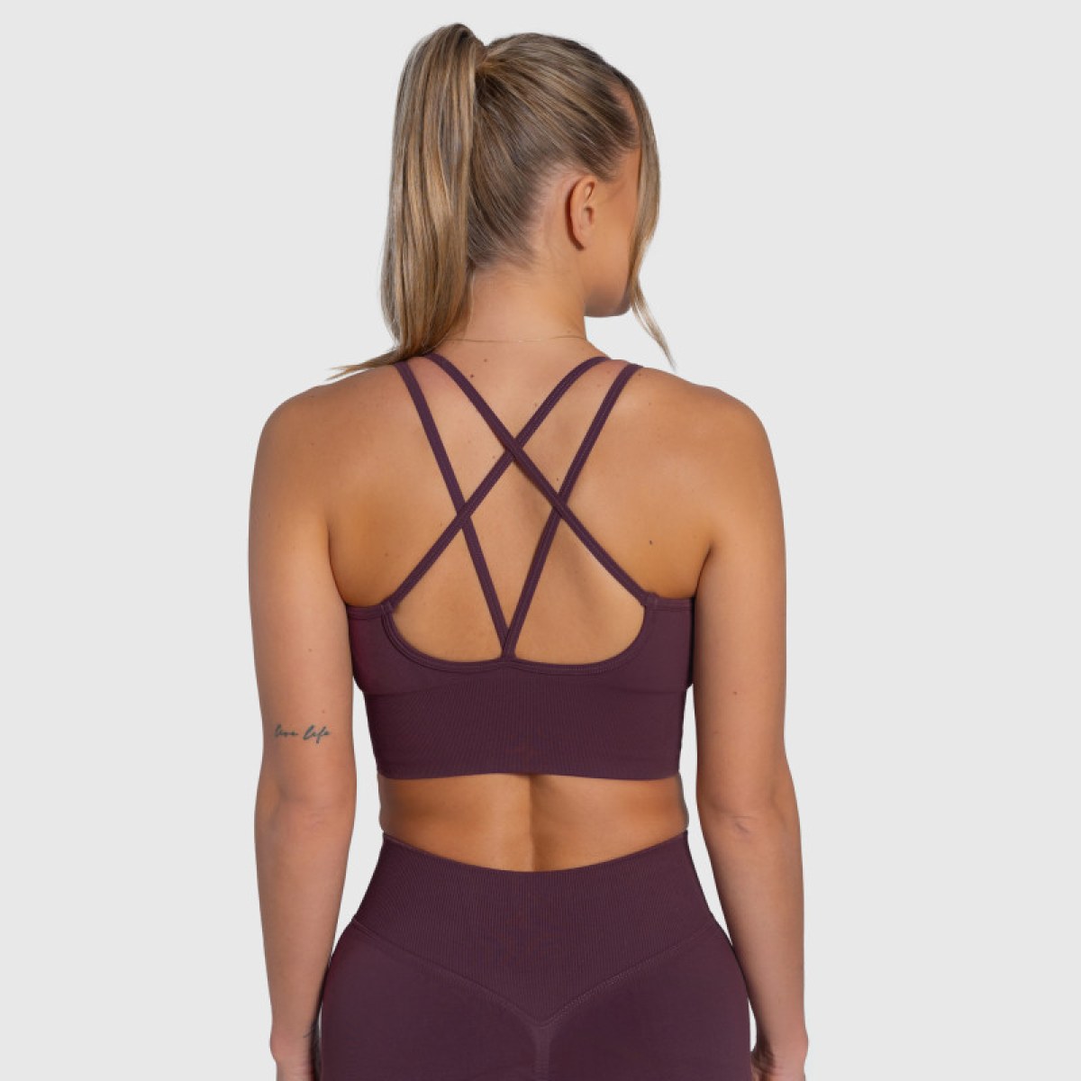 Dámska športová podprsenka Iron Aesthetics Ultimate, plum · záber 4