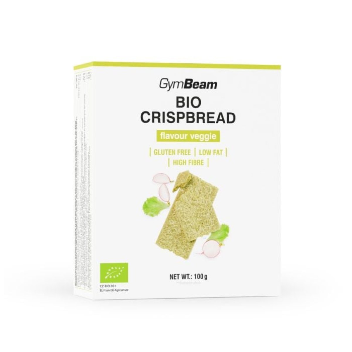 GymBeam BIO Knäckebrot zeleninový mix · záber 1
