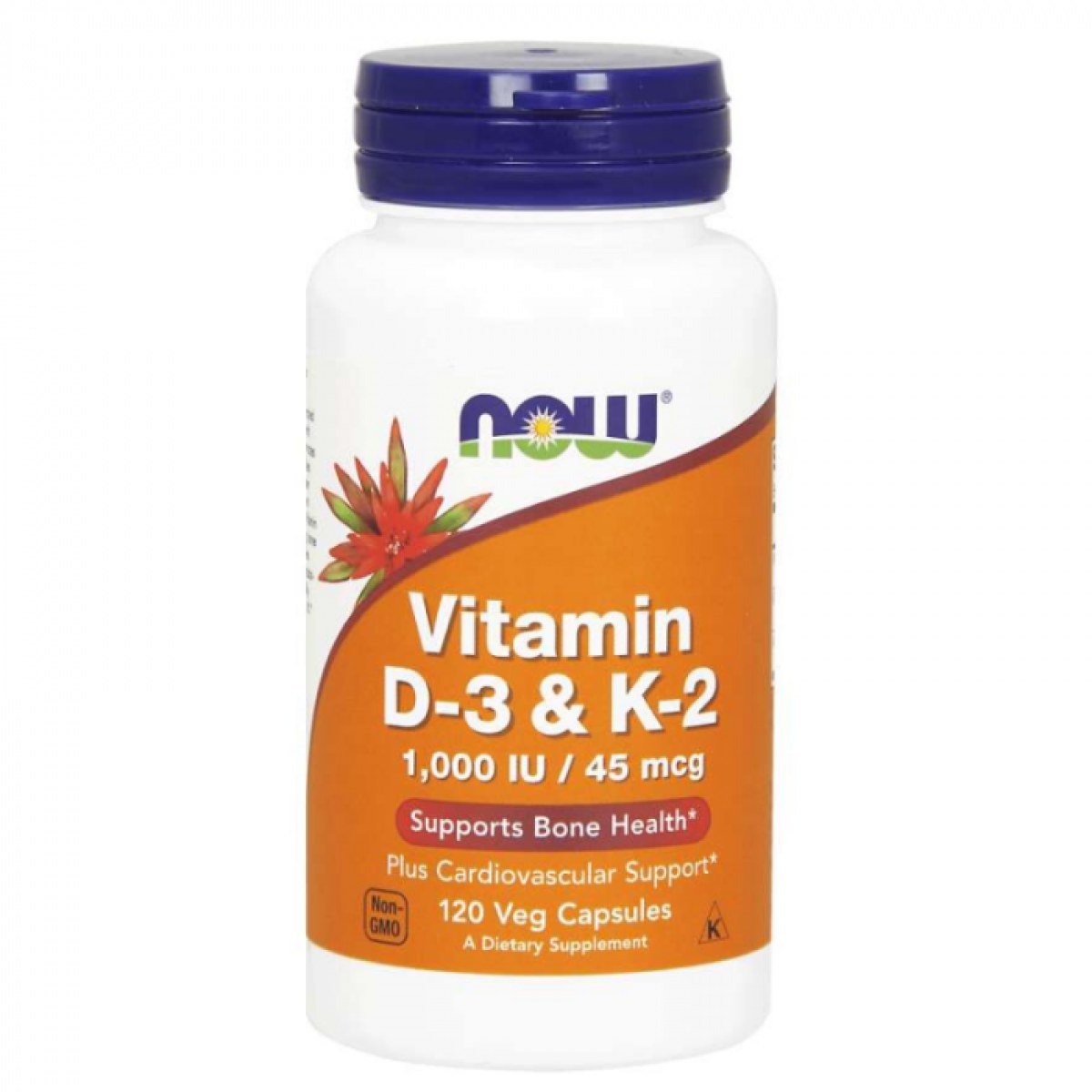 Now Foods Vitamin D3 & K2 120 kaps · záber 1