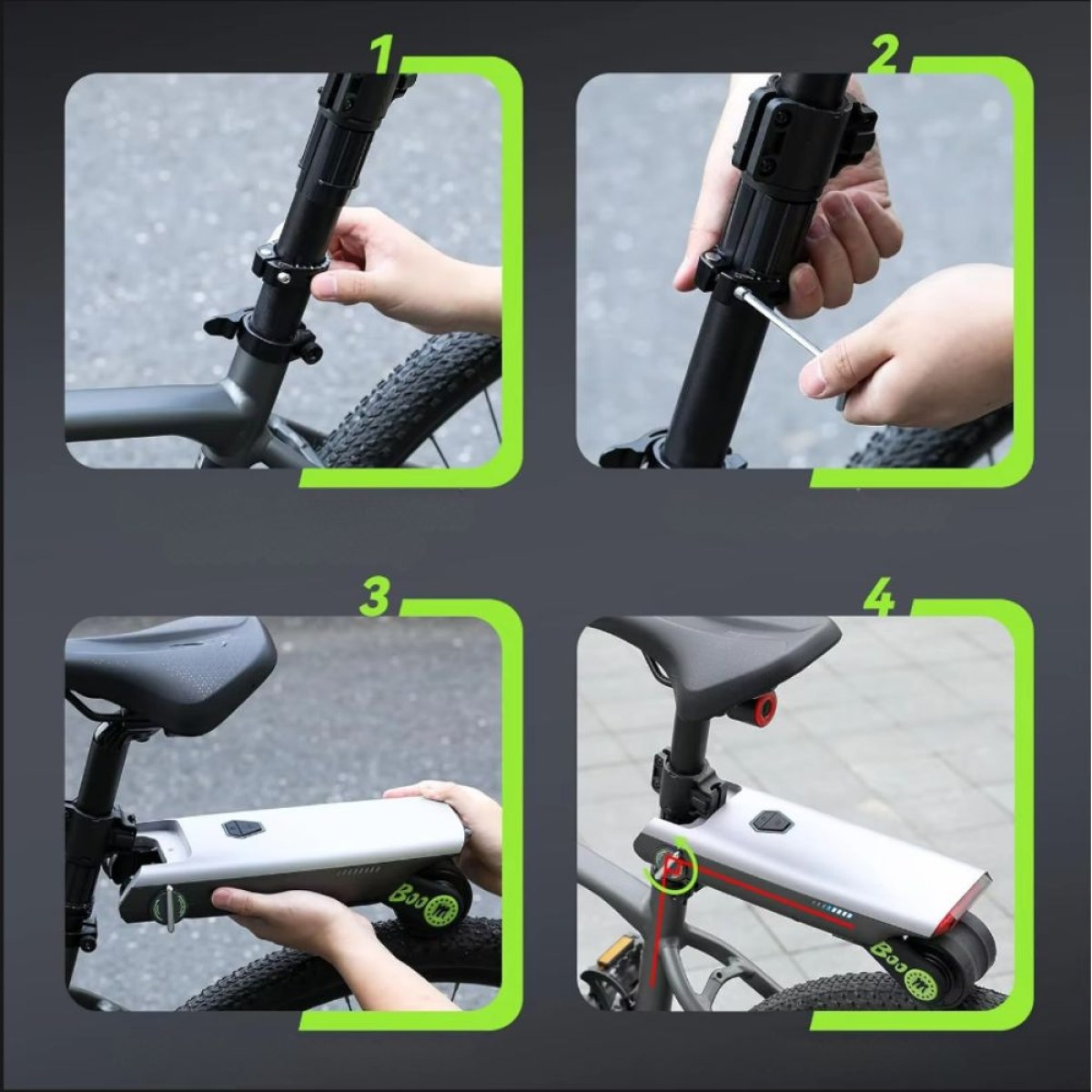 P.wheel Prídavný motor na bicykel · záber 4