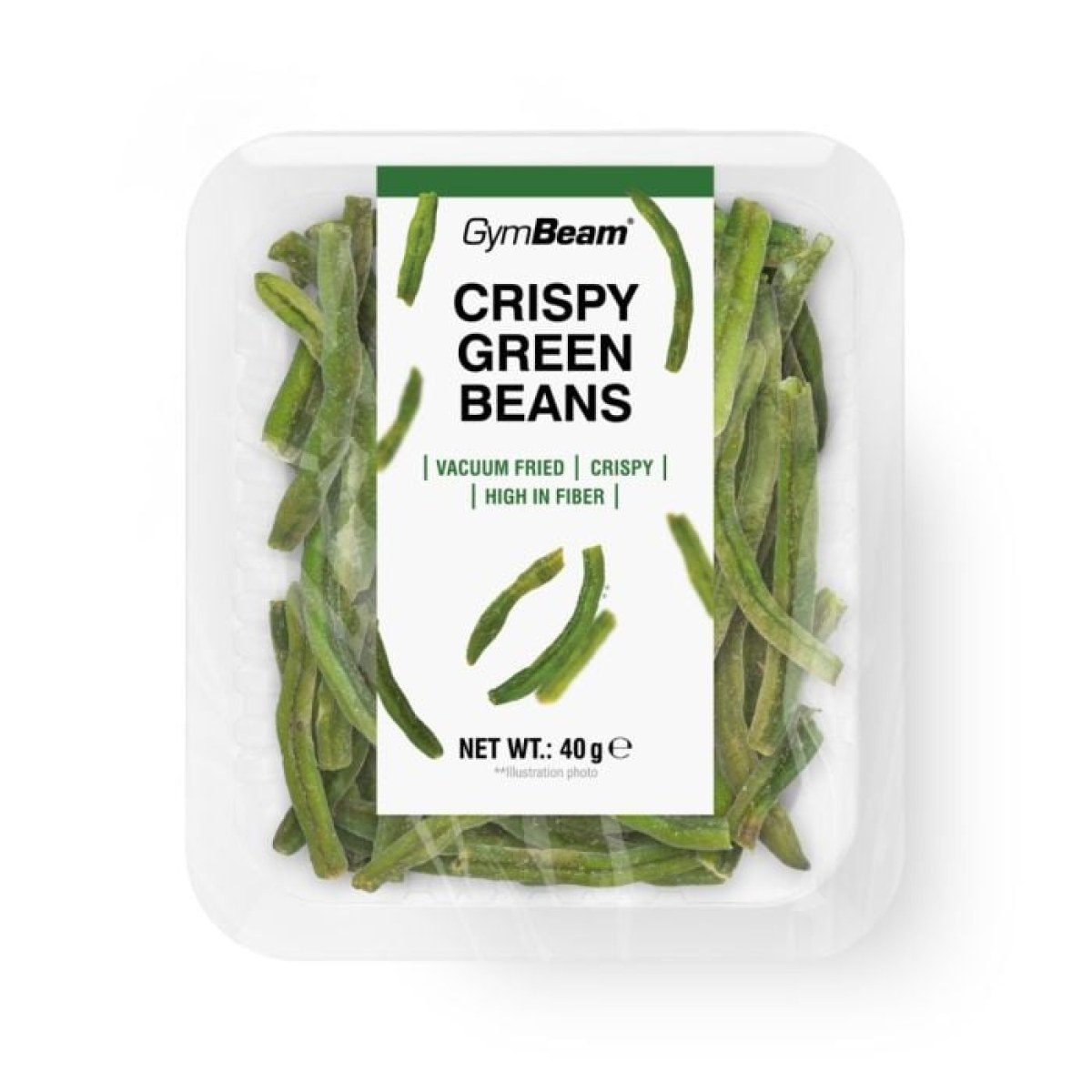 GymBeam Chrumkavé zelené fazuľky1 - Hmotnosť: 0,04 kg | Balenie: 10 · záber 1