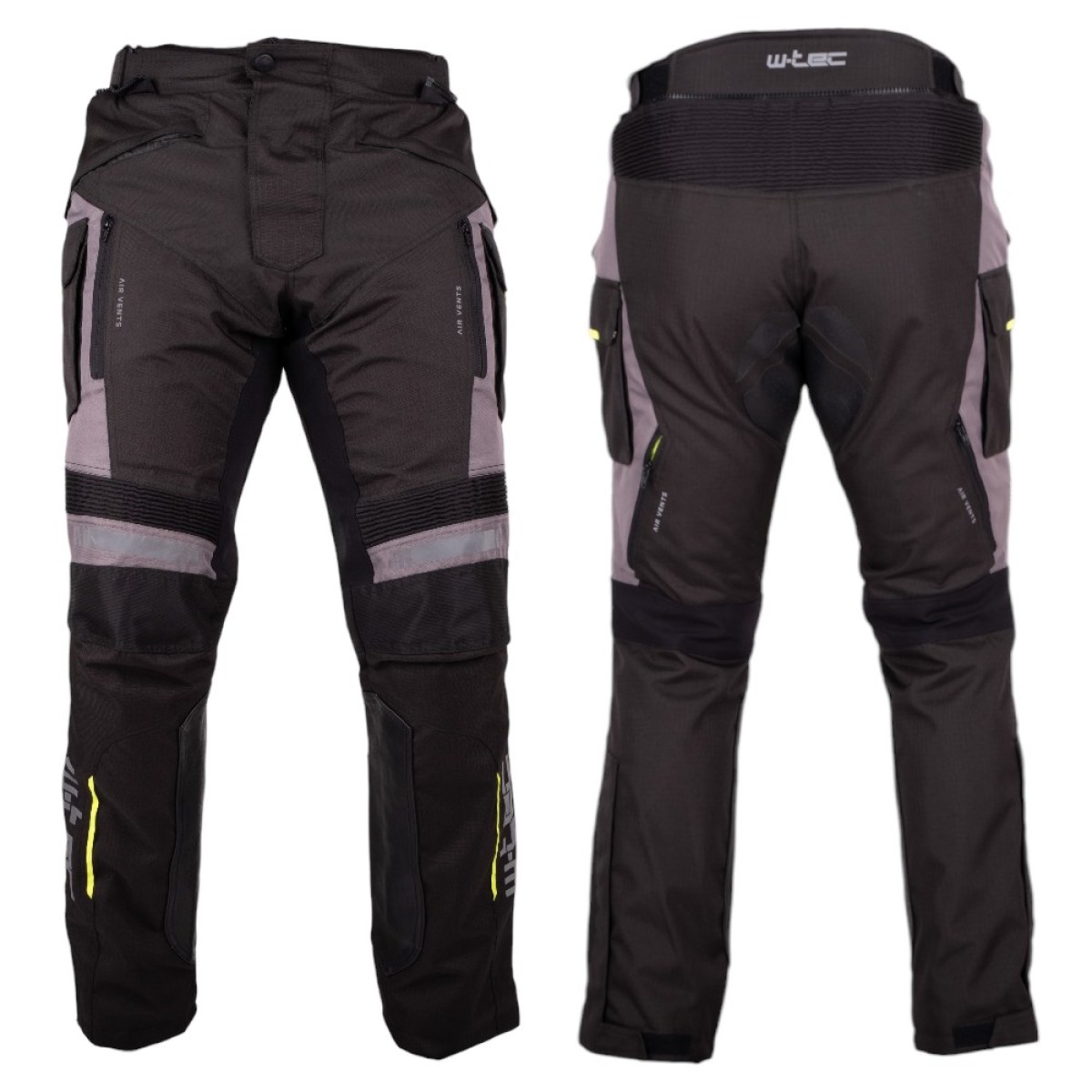 Moto nohavice W-TEC Smackton - Veľkosť: S | Farba: Čierna · záber 1
