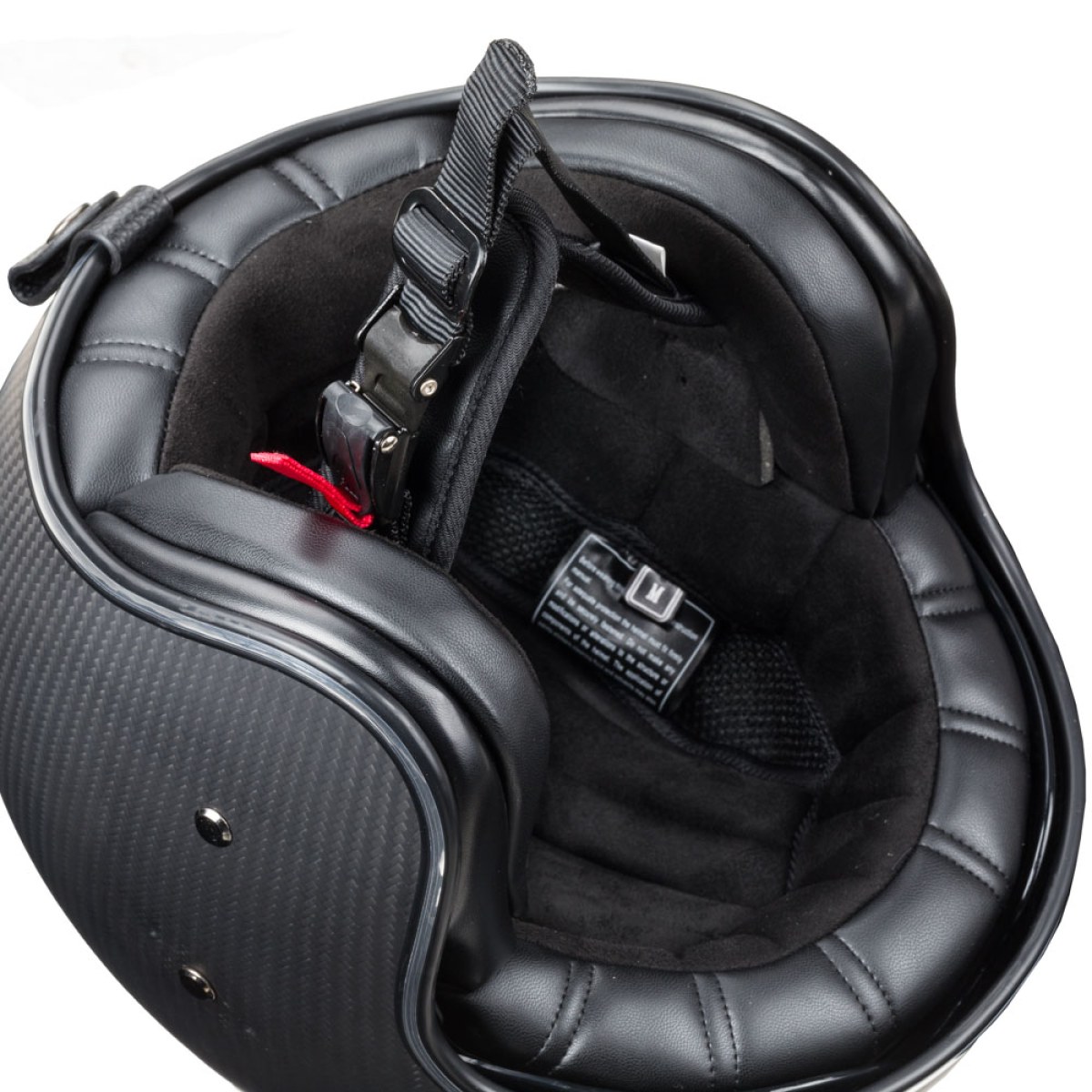 Moto prilba W-TEC Angeric Matt Carbon - Veľkosť: 53-54, XS · záber 4