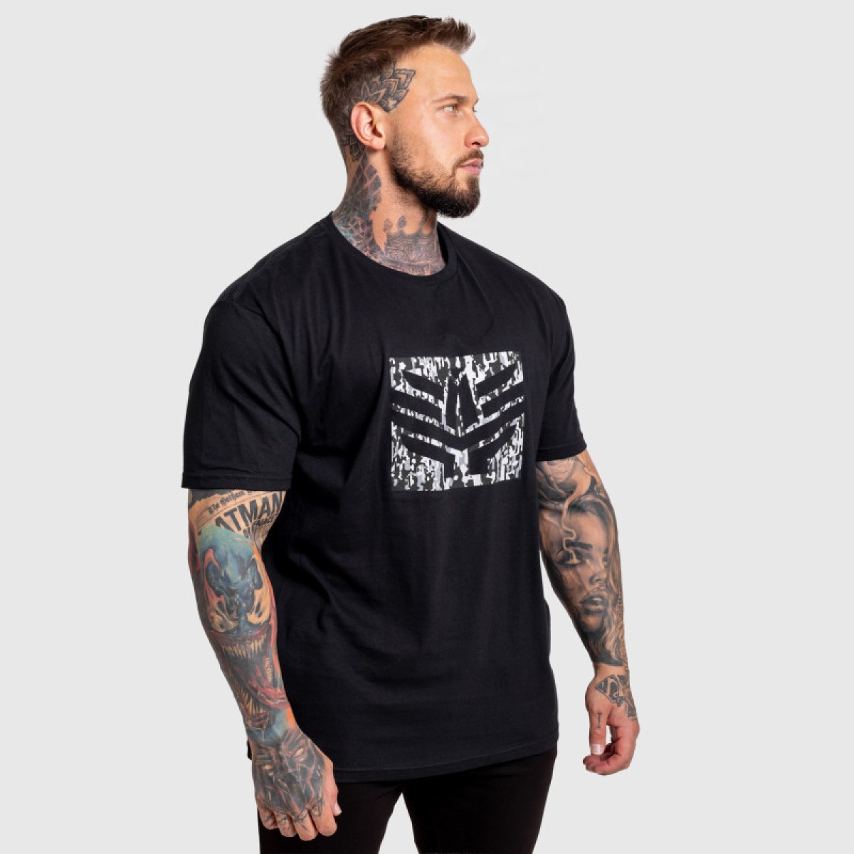 Pánske tričko Iron Aesthetics Tactical, čierne · záber 5