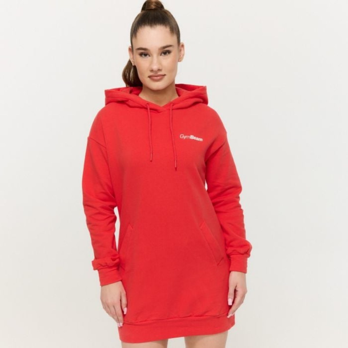 GymBeam Dámska Longline mikina Limitless Hot Red XXLXXL · záber 1