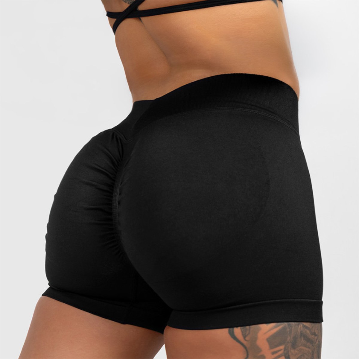 Športové kraťasy Iron Aesthetics Shape, čierne · záber 1