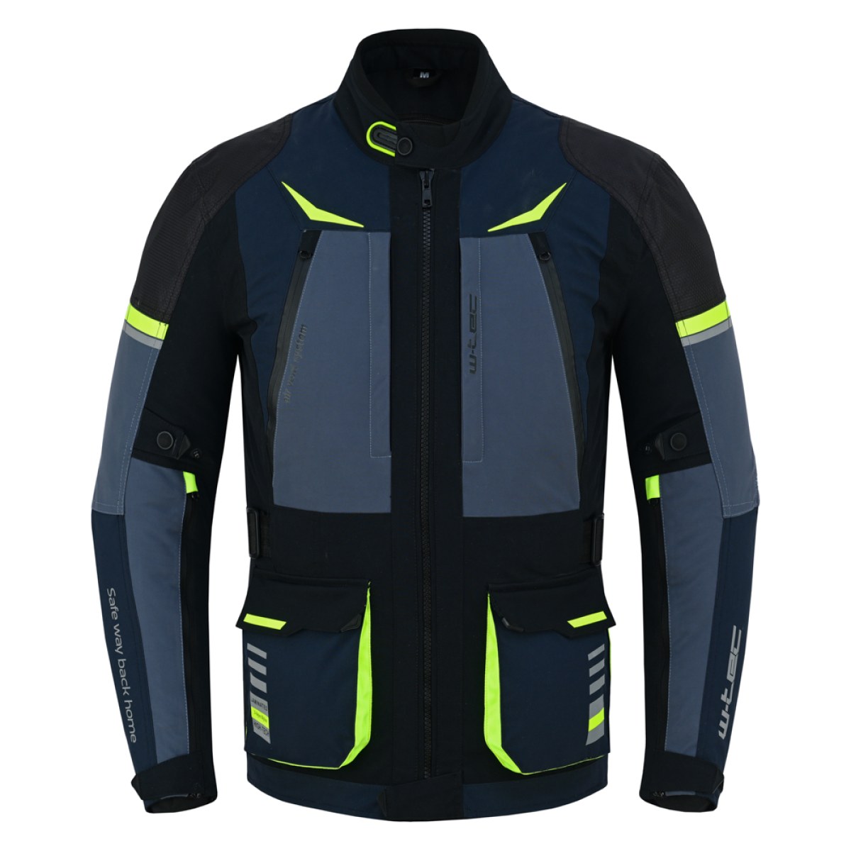 W-TEC Modock bunda čierno-modro-fluo žltá - M · záber 3