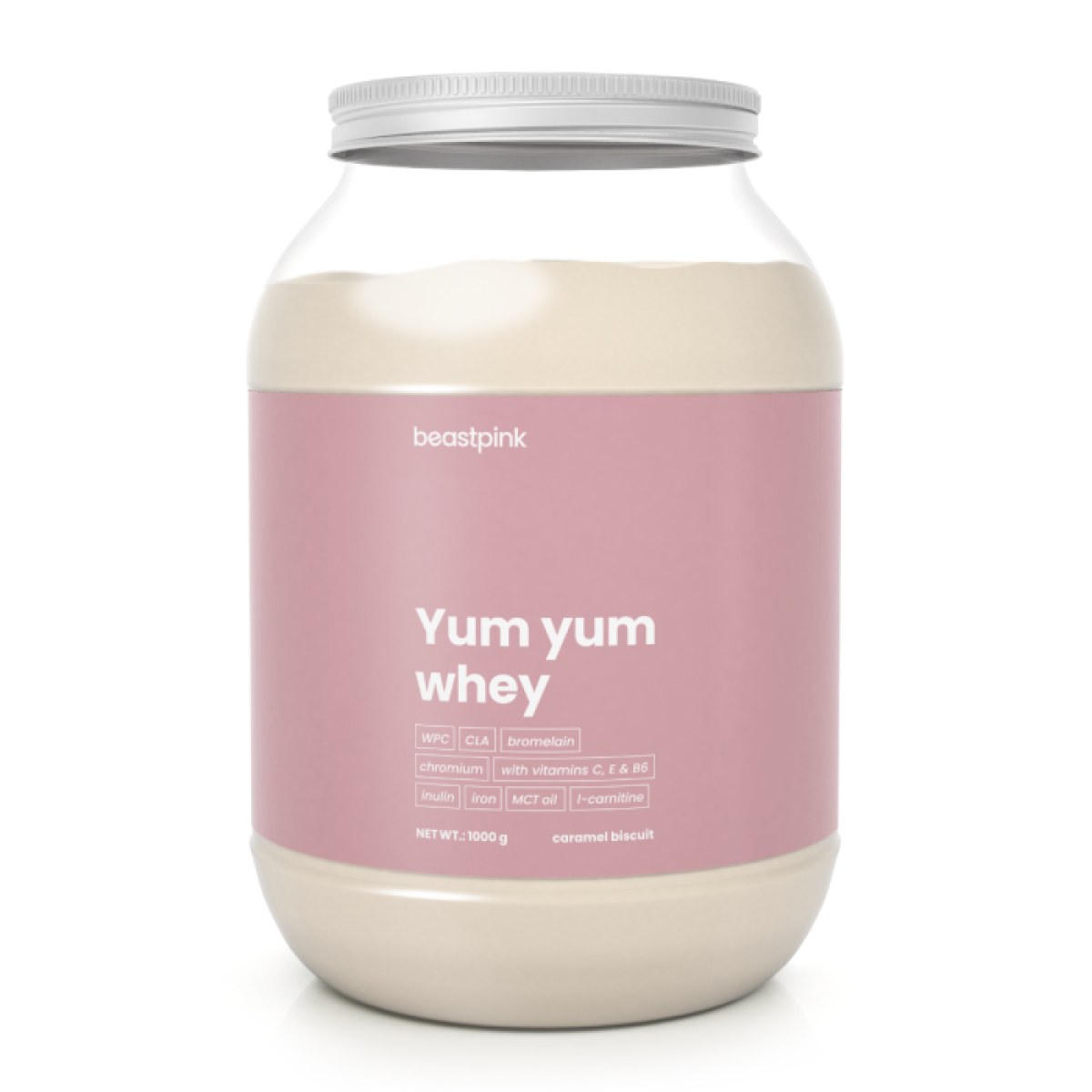 BeastPink Yum Yum Whey karamelová sušienka · záber 1