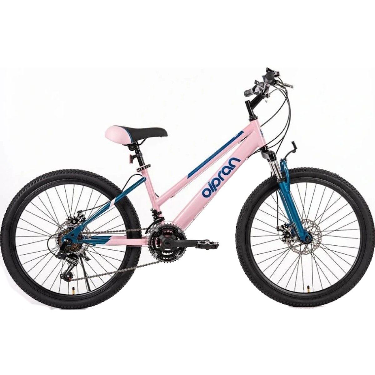 Olpran Talpa ALU 24" - model 2026 tmavo červená/ružová - 15" (135-155 cm) · záber 2