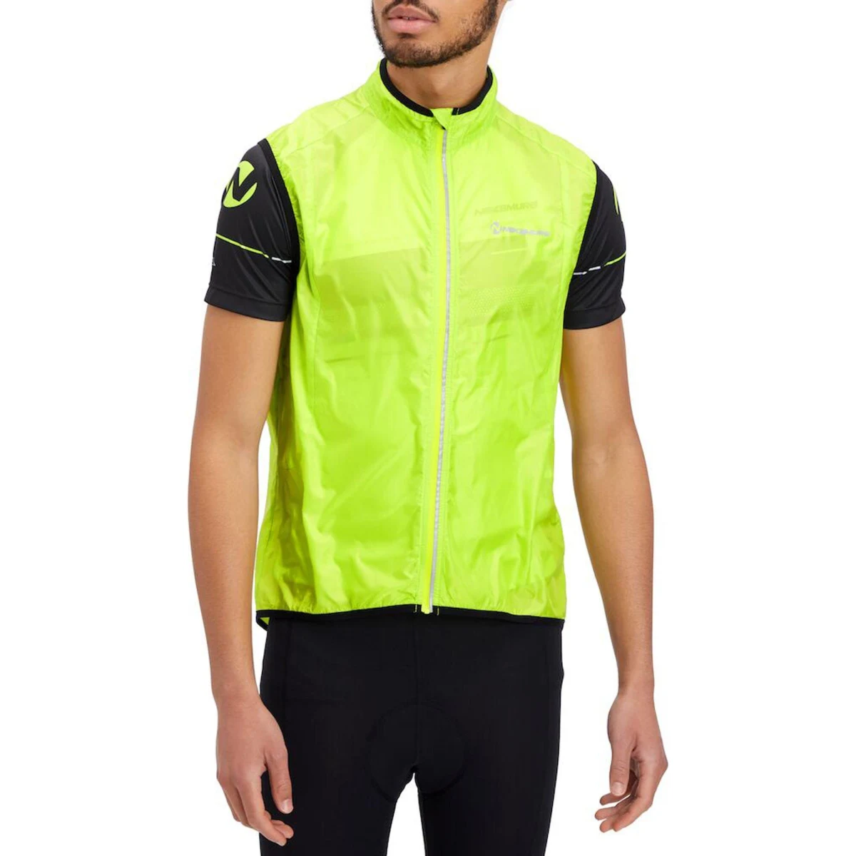 Nakamura Dambel II Cycling Gilet M - Veľkosť: S | Farba: Zelená, Žltá · záber 2
