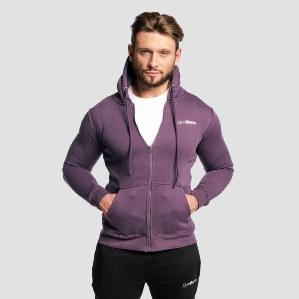 GymBeam Mikina Zipper Hoodie Obsidian XXXL · záber 1