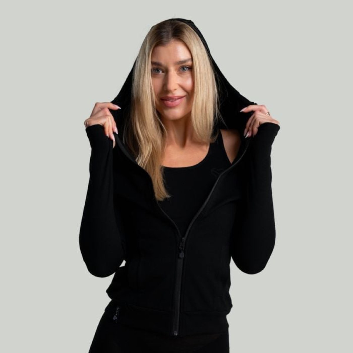 STRIX Dámska mikina so zipsom MERINO I Black XSXS · záber 1