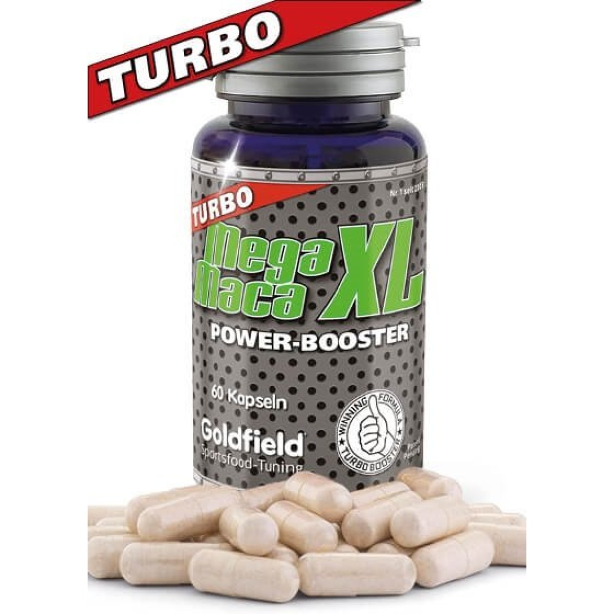 Mega Maca XL Turbo - Goldfield 60 kaps. · záber 1