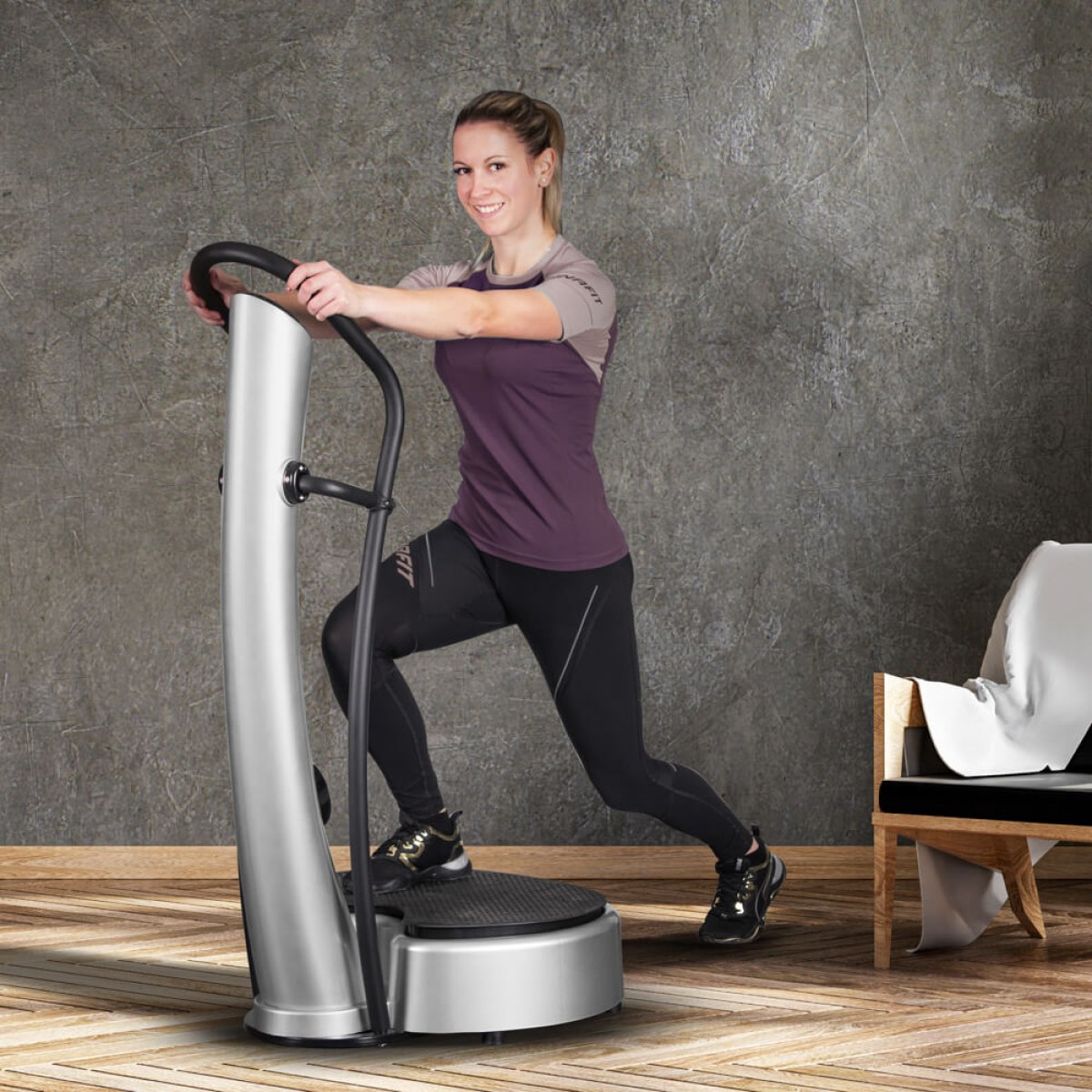 VibroGym inSPORTline Lotos - Farba: Hnedá · záber 3