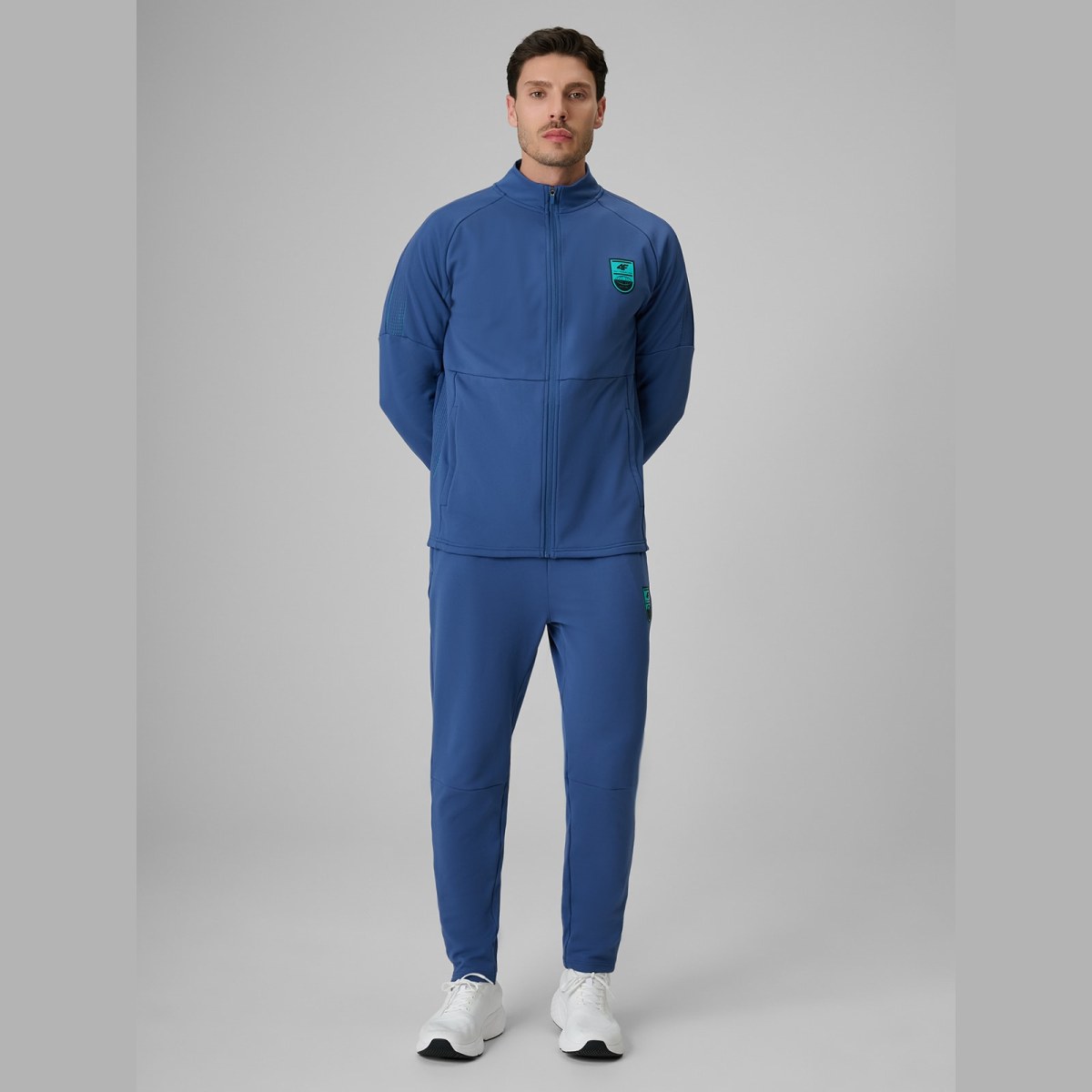 Pánske rýchloschnúce futbalové nohavice - denim · záber 1