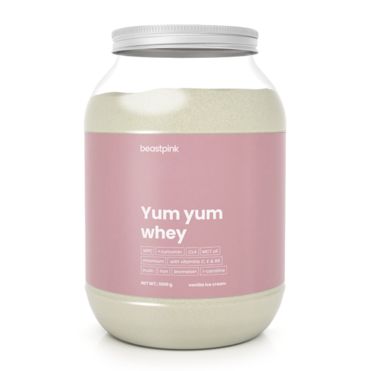 BeastPink Yum Yum Whey vanilková zmrzlina · záber 1