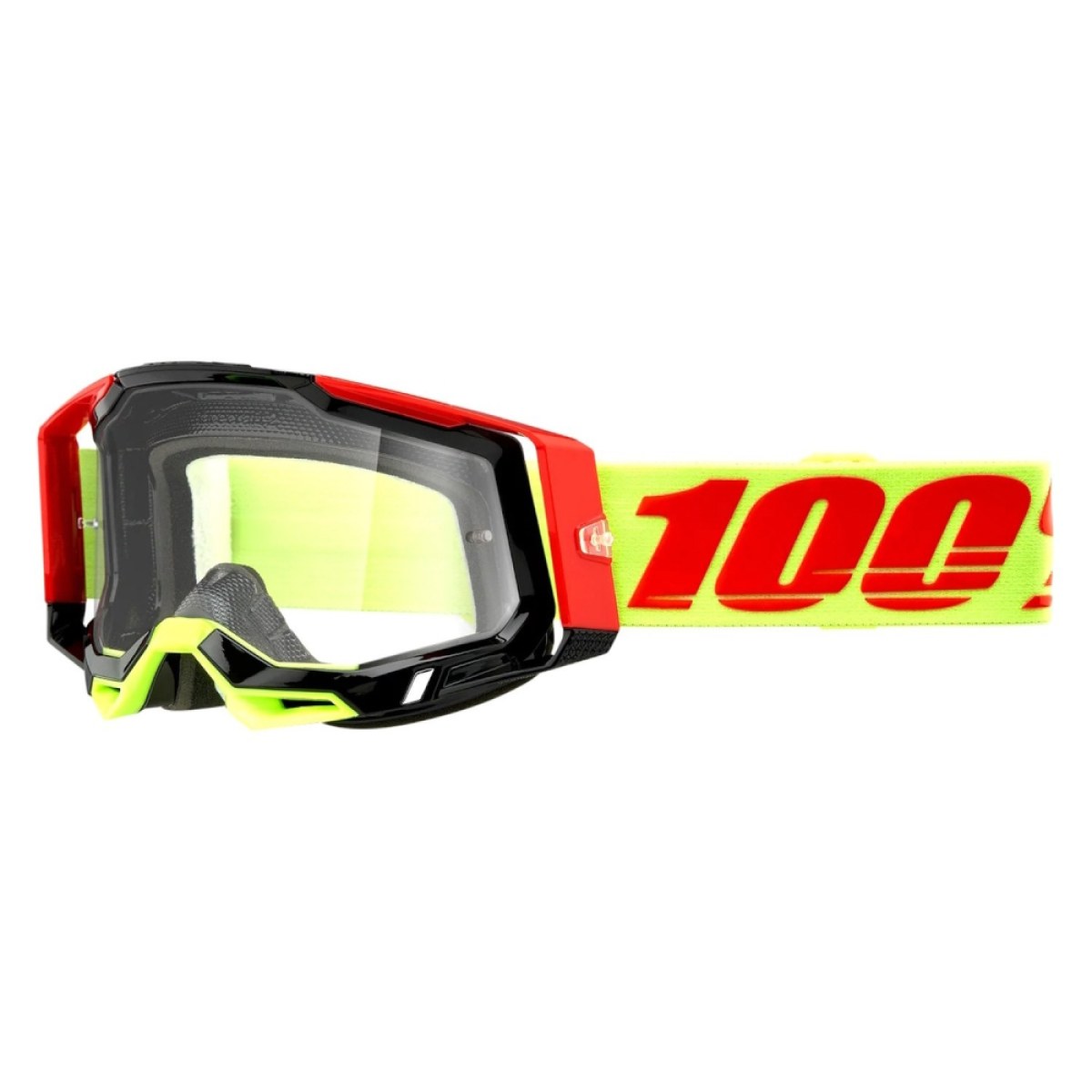 100% Racecraft 2 Wiz, číre plexi · záber 1