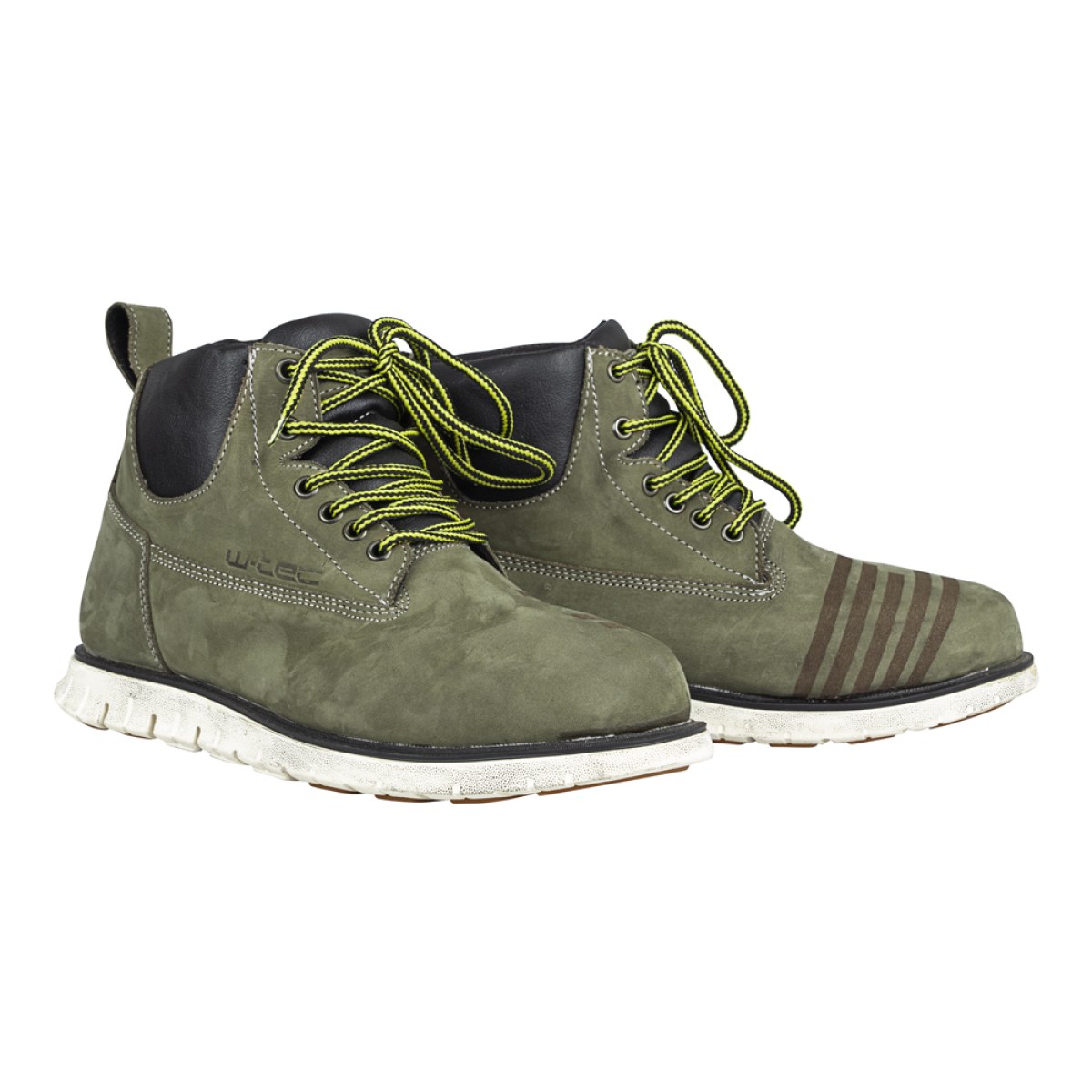 Moto topánky W-TEC Exetero Olive - Veľkosť: 44 | Farba: Zelená · záber 1