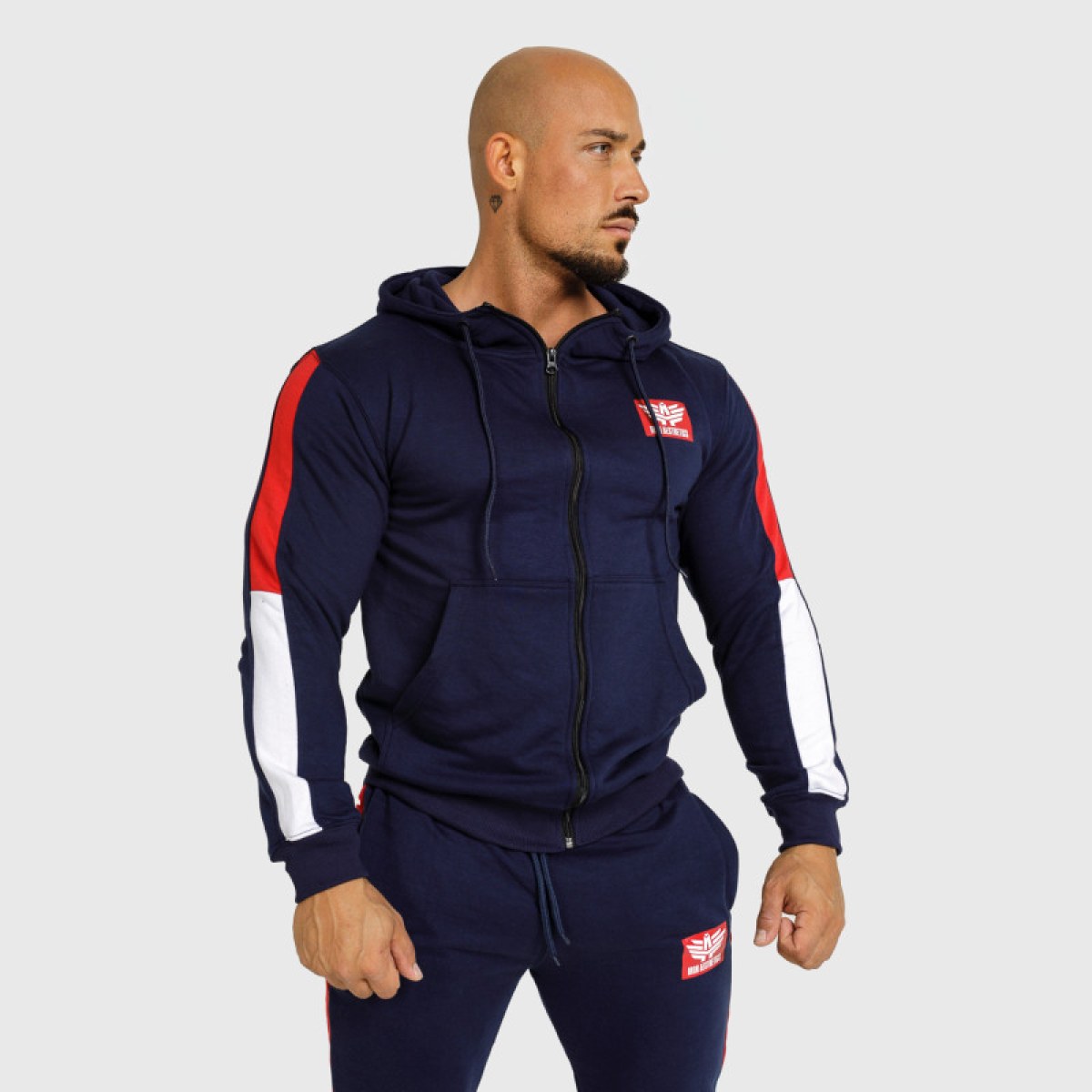 Pánska tepláková súprava Iron Aesthetics Tricolora, navy · záber 4