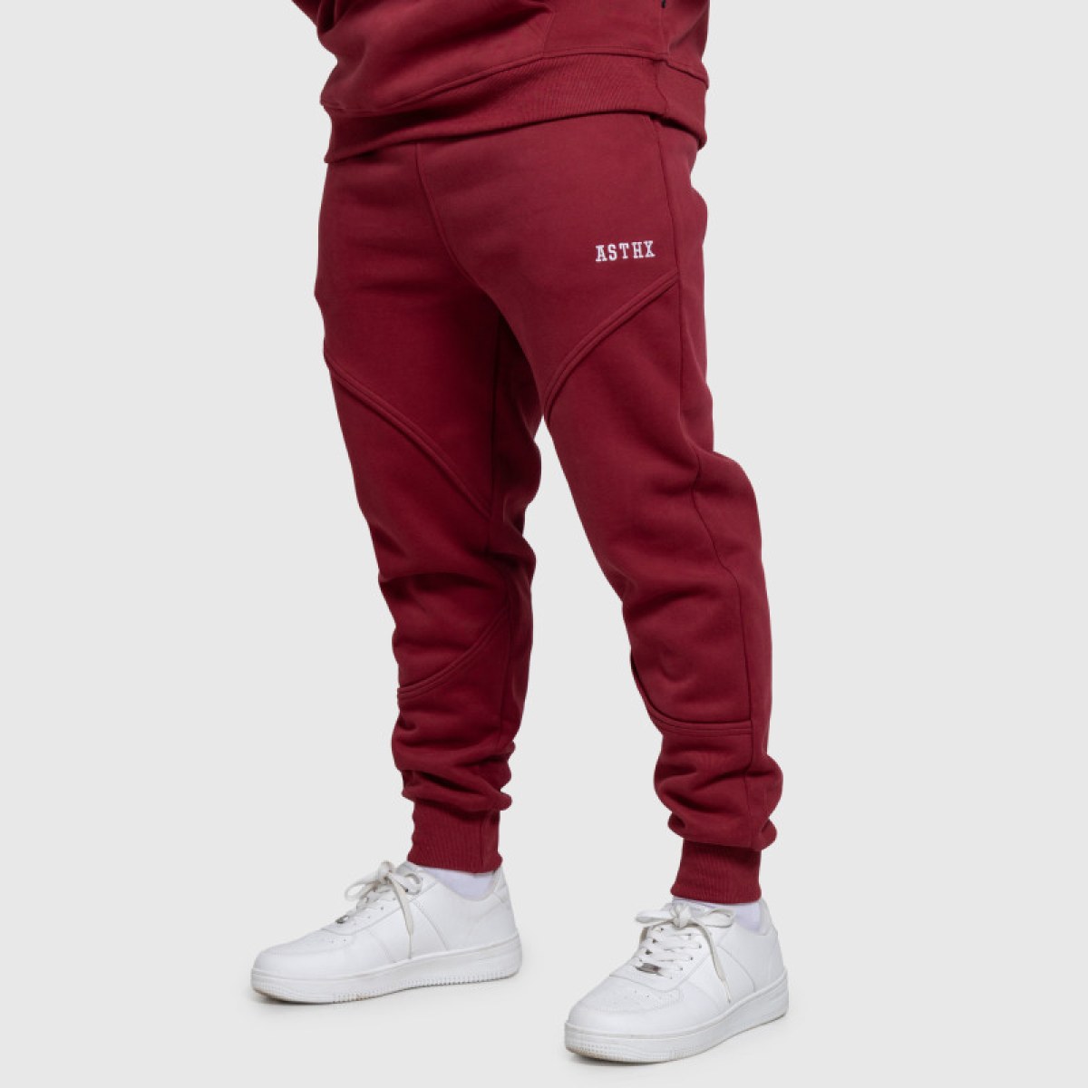 Pánske tepláky Iron Aesthetics ASTHX, bordové · záber 1