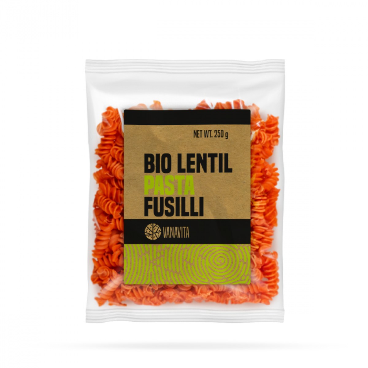 VanaVita BIO Šošovicové cestoviny - vretená - Hmotnosť: 0,25 kg | Balenie: 20 · záber 1