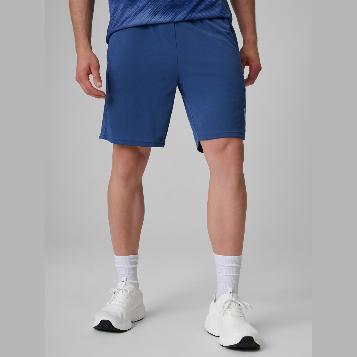 Pánske rýchloschnúce futbalové šortky - denim · záber 2