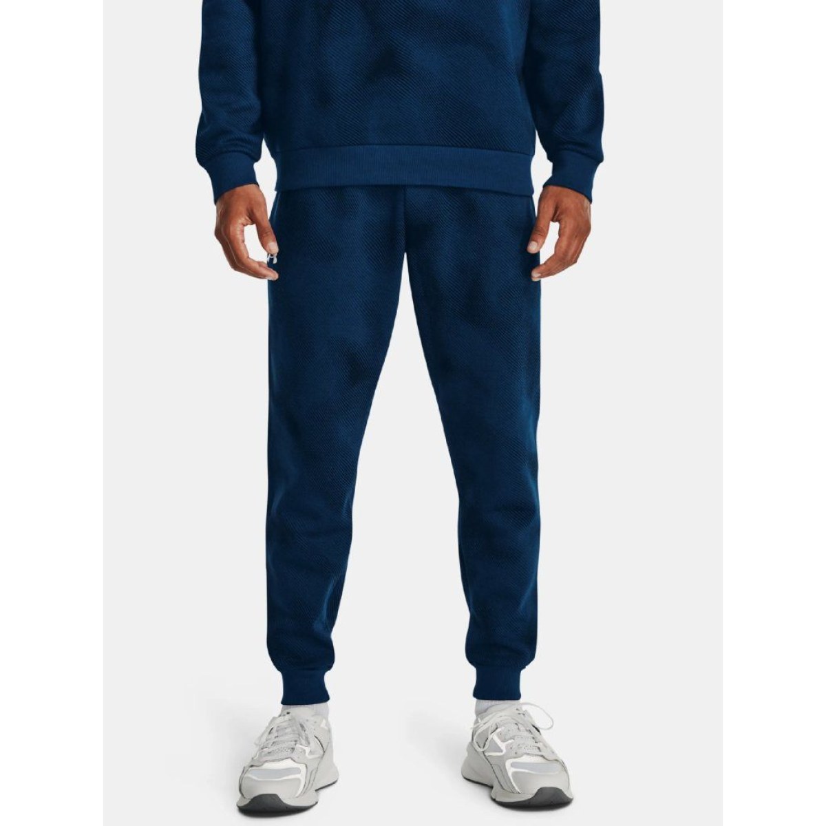 Under Armour UA Rival Fleece Printed Jgrs - Veľkosť: S | Farba: Modrá · záber 5
