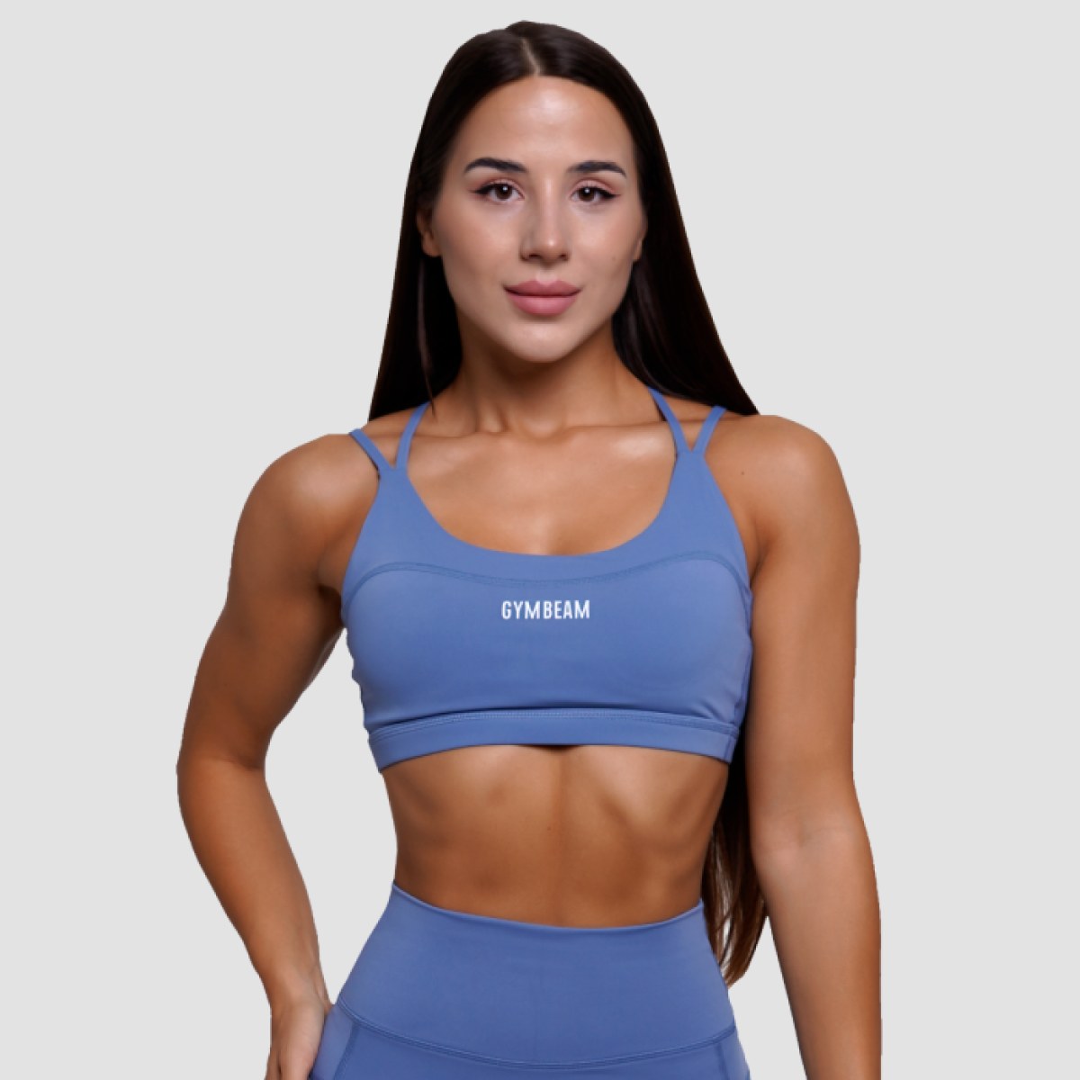 GymBeam Športová podprsenka FIT Steel Blue SS · záber 1
