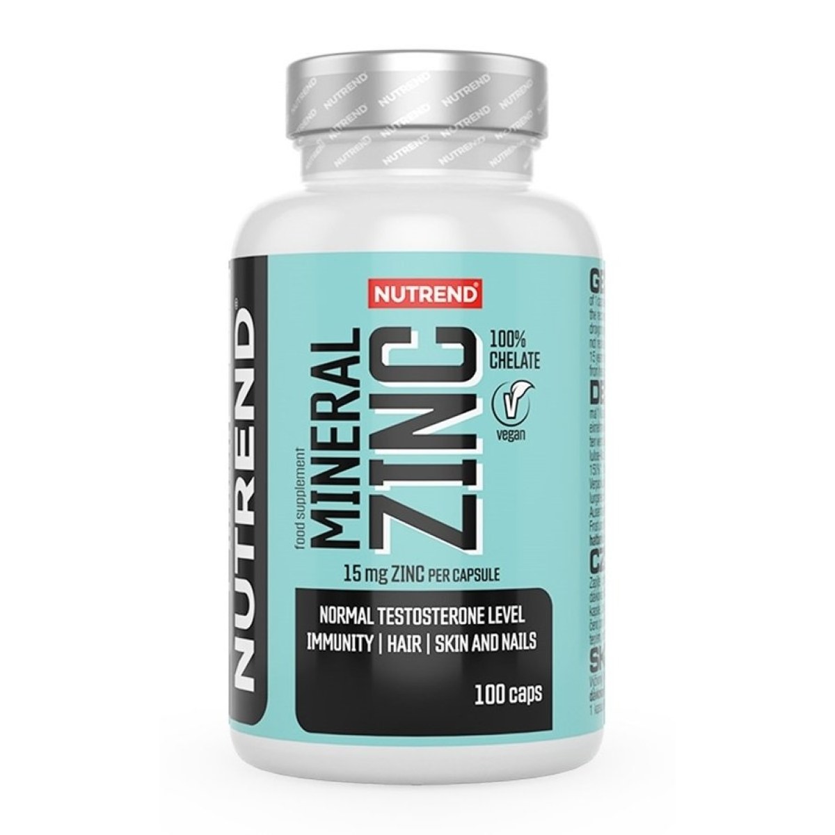 Mineral Zinc - Nutrend 100 kaps. · záber 1