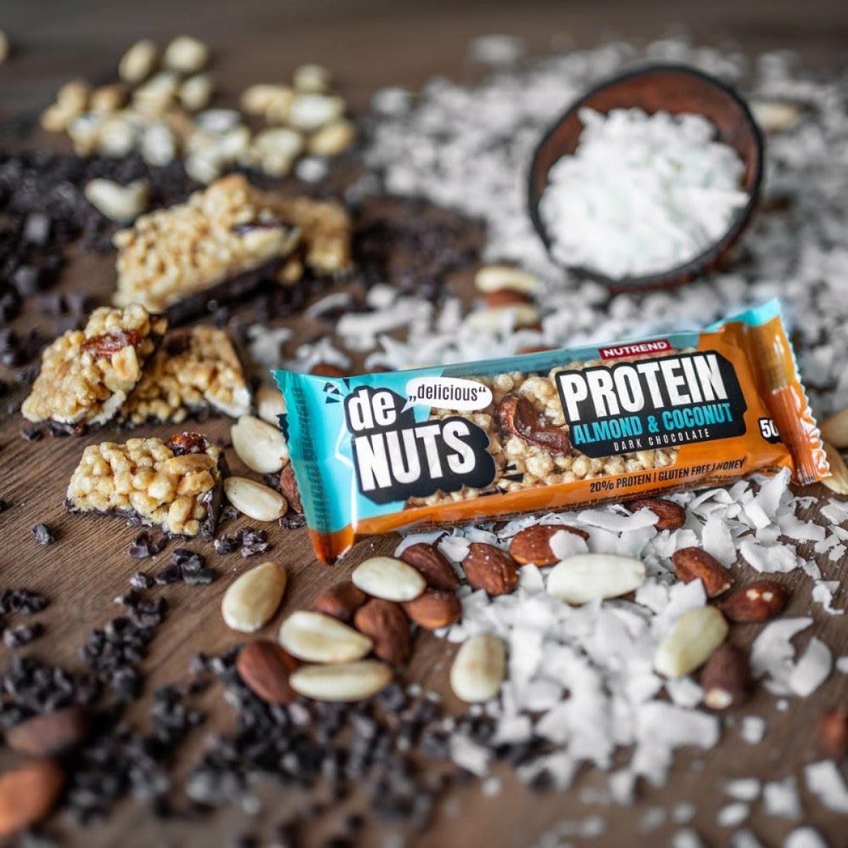 Nutrend DeNuts Protein 50g mandle+kokos · záber 5
