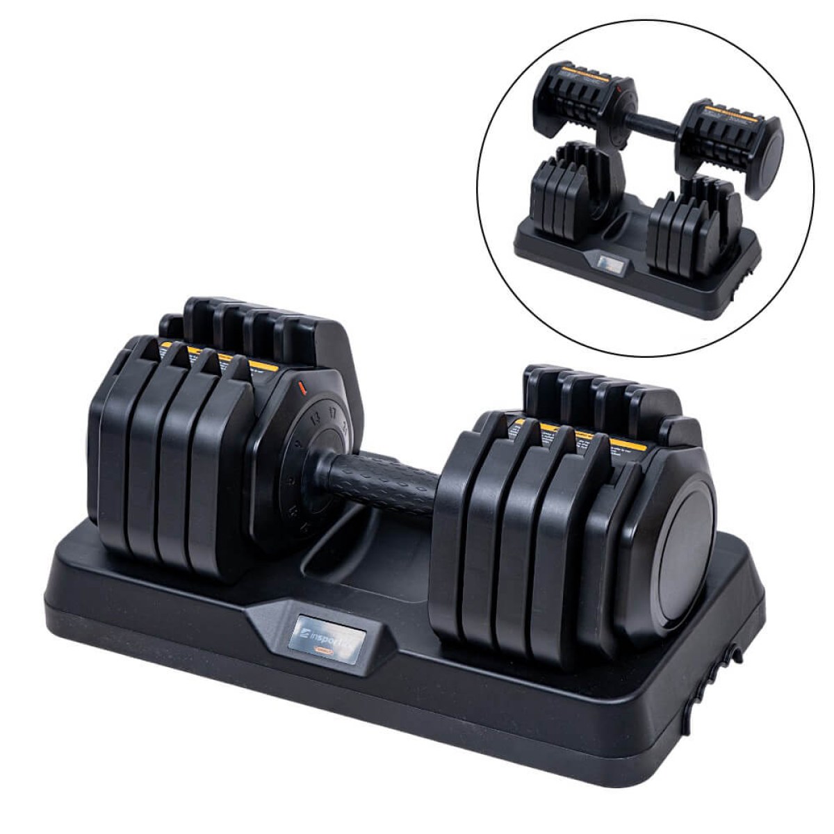 Nastaviteľná jednoručná činka inSPORTline DuraBell® 5-41 kg · záber 1