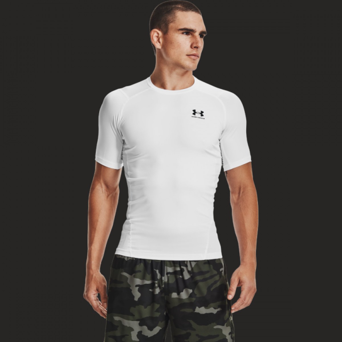 Under Armour Kompresné tričko HG Armour Comp SS White L · záber 1