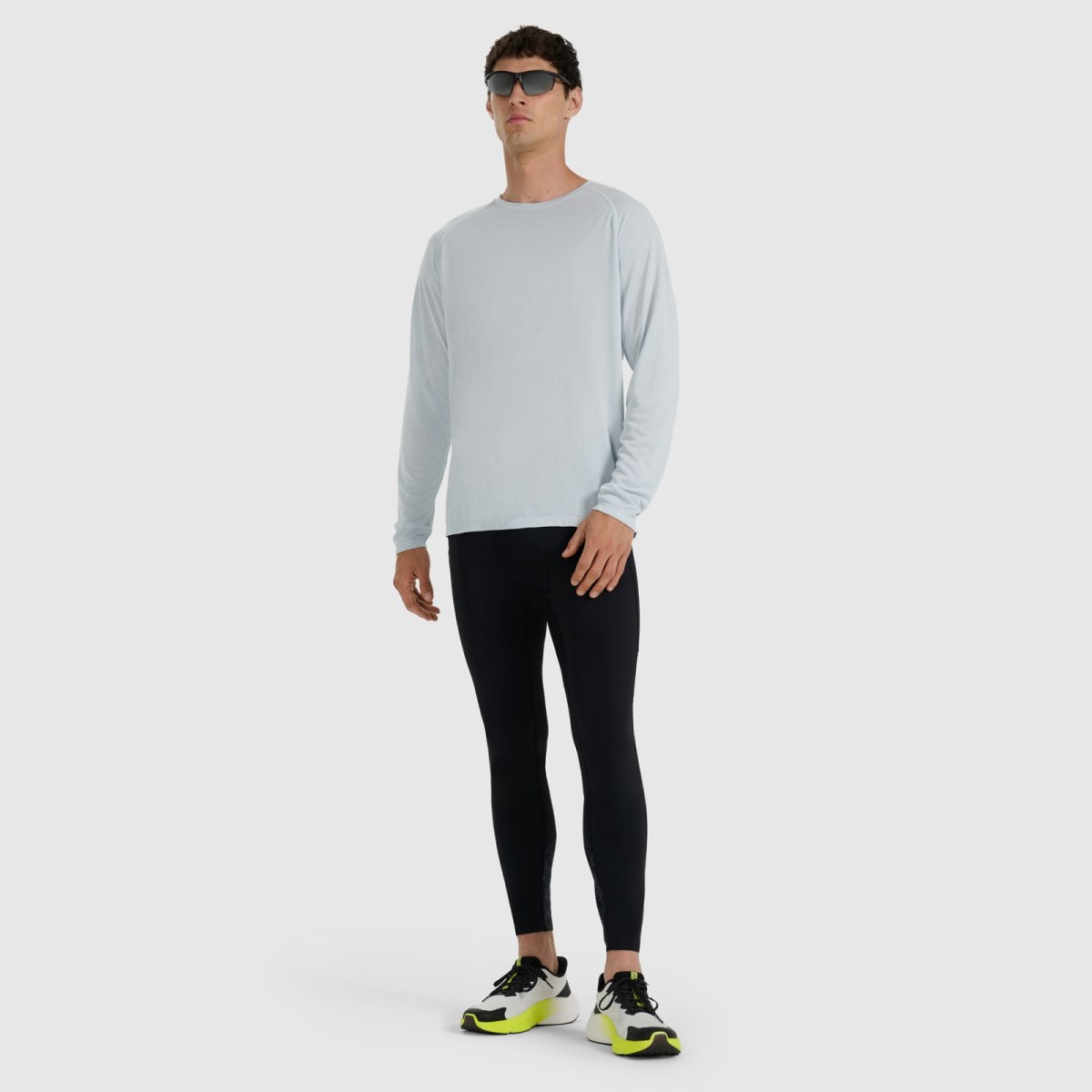 Pánsky rýchloschnúci bežecký longsleeve - modrý · záber 2