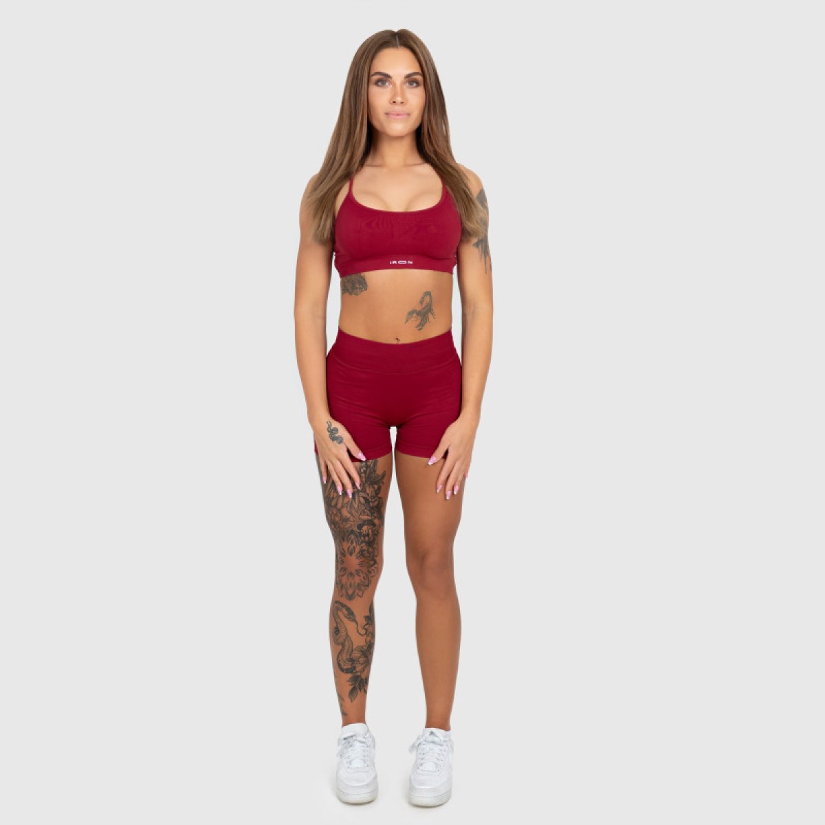 Športový set Iron Aesthetics Shape, bordový · záber 1