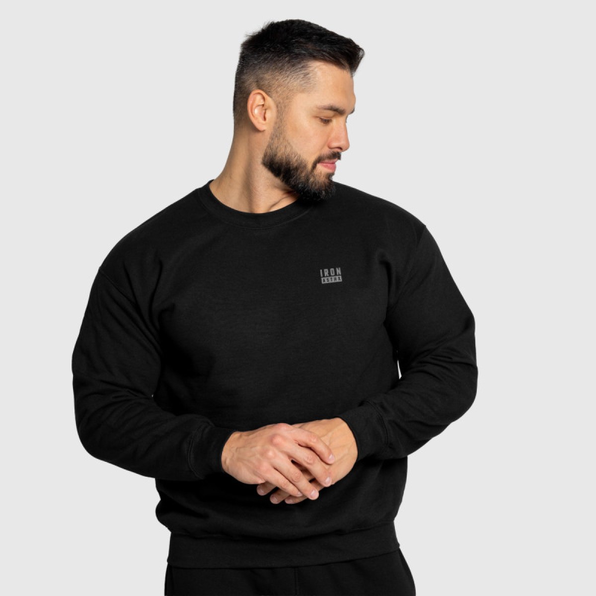 Pánska mikina Iron Aesthetics Blackout, čierna · záber 2