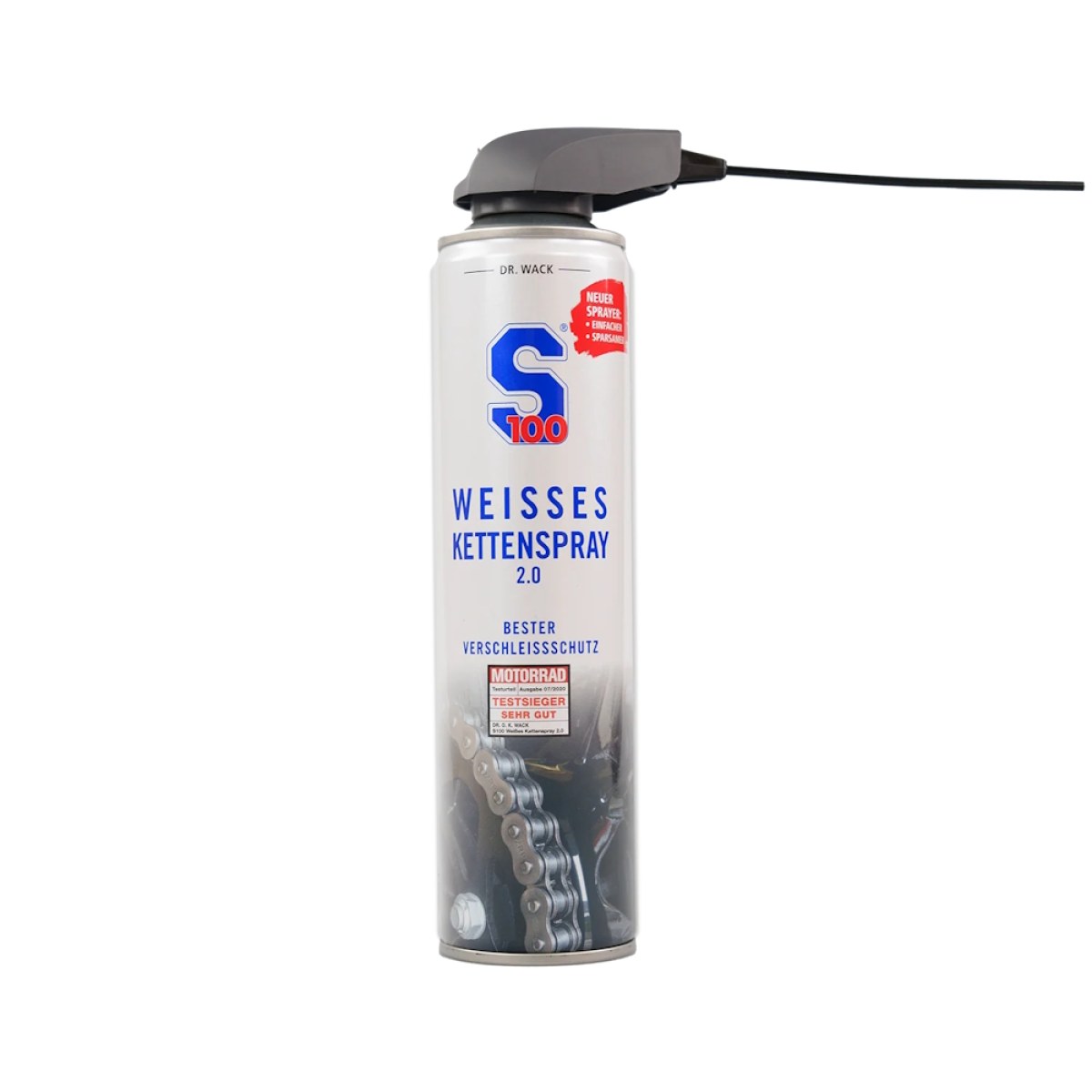 S100 White Chain Spray 2.0 400 ml s aplikátorom · záber 1