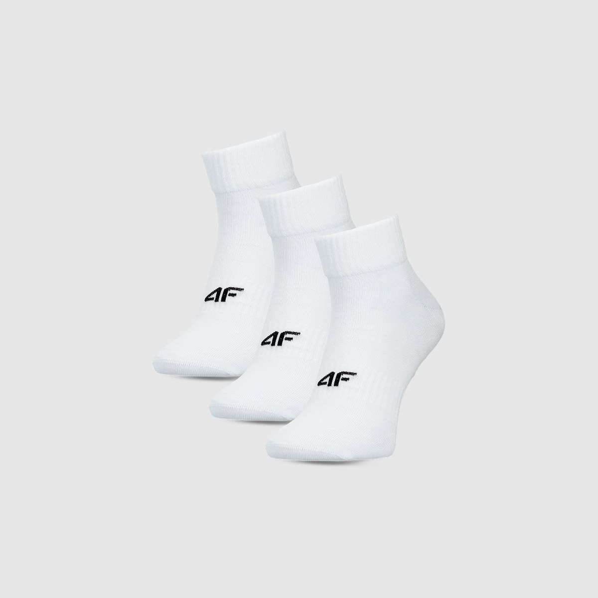 Pánske casual ponožky pred členok (3-pack) - biele · záber 1